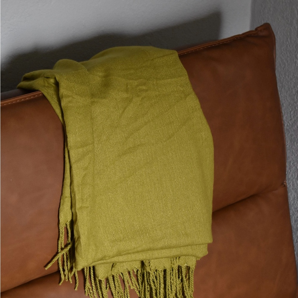 Mustard Yellow Cashmere Scarf